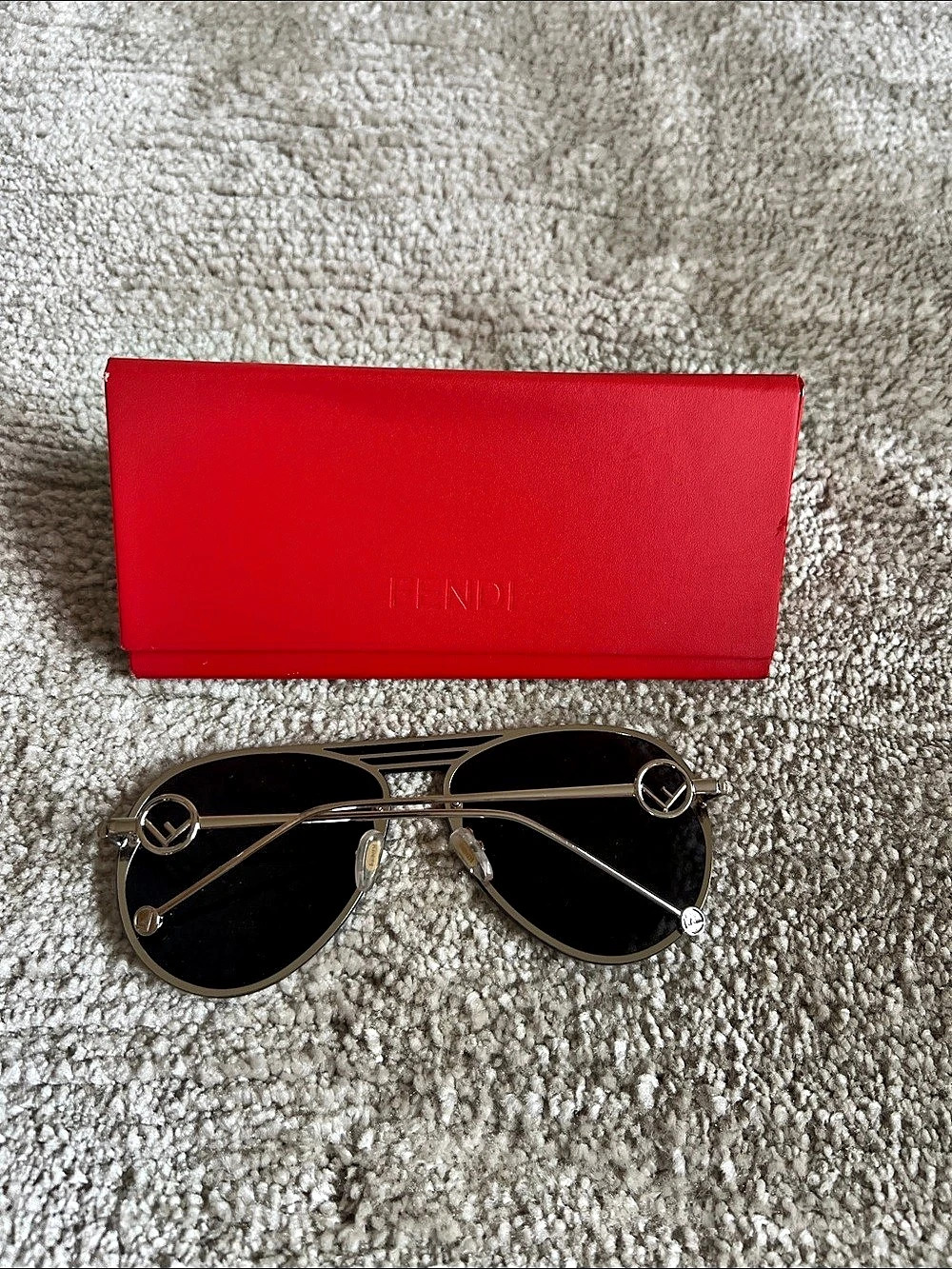 Fendi Sunglasses Black & Red